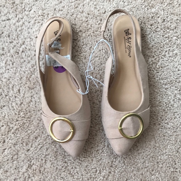Suede buckle flats - Picture 1 of 3